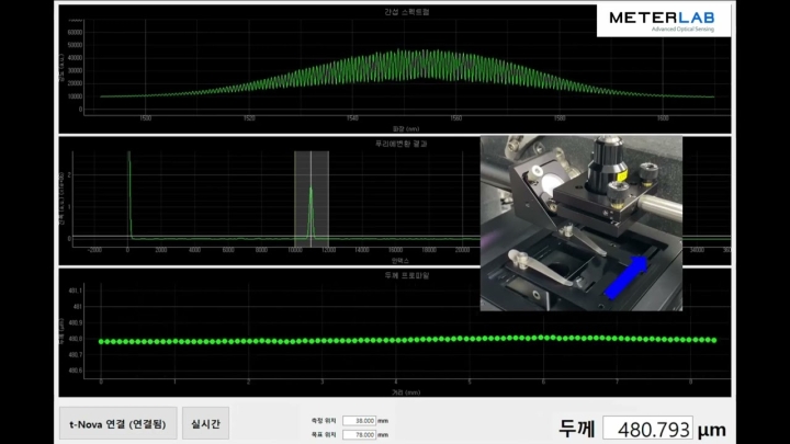 [Demonstration] Silicon Wafer Thickness Profile Measurement